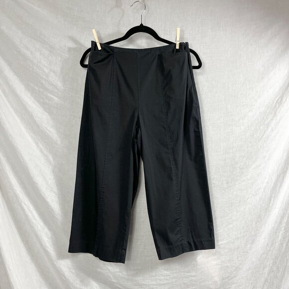 Talbots Pants - Talbots Petites Cropped Straight Leg High Water Chinos Womens 8 Flat Front Black